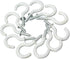 10Pcs White Screw-in Hanging Ceiling Hooks - Vinyl Coated Heavy Duty Hooks for Plants, Lights, Mugs, Indoor Outdoor