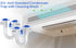 2Pack 3/4" Standard Condensate Trap with 17" Cleaning Brush, PVC Transparent U Trap for HVAC Systems
