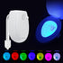 White Toilet Light with Motion Detection LED Bathroom Bowl Sensor