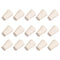 uxcell White Solid Rubber Stopper Tapered Shape for Lab Tube Size 8-11mm, 15Pcs