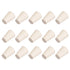 uxcell White Solid Rubber Stopper Tapered Shape for Lab Tube Size 8-11mm, 15Pcs