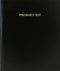 BookFactory Pregnancy Test Log Book/Journal/Logbook - 120 Page, 8.5''x11'', Black Hardbound (XLog-120-7CS-A-L-Black(Pregnancy Test