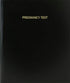 BookFactory Pregnancy Test Log Book/Journal/Logbook - 120 Page, 8.5''x11'', Black Hardbound (XLog-120-7CS-A-L-Black(Pregnancy Test