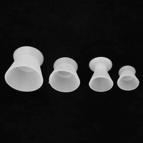 4pcs Silicone Dental Laboratory Mixing Cup Set, Rubber Dental Materials Mixing Bowl, Self-Curing Mixing Cup