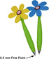 Maydahui 4 PCS Flower Ballpoint Pens with Plant Pot Stand, Cute Creative Design for Student Party Valentine's Day