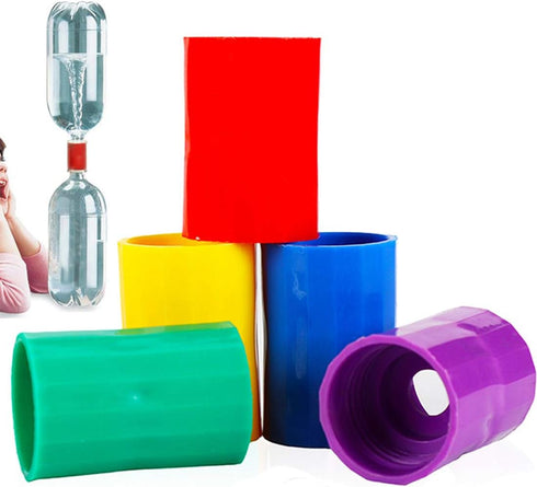 Tornado Bottle Connectors Cyclone Tube, Plastic Vortex Connectors for Scientific Experiment, 5 Pcs