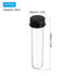 PATIKIL 30ml Plastic Test Tubes with Screw Caps, 6Pcs 109x24mm Tubes for Scientific Party Decoration Candy Bead Storage Bath Salt Lab Use, Black