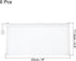 MECCANIXITY Mesh Zipper Bags, B6 Nylon Zip Pouch Pencil Case Storage Pockets for Travel Office Accessories (White, Pack