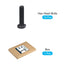 Hex Bolts 10Pcs (M10-1.5x40mm), 8.8 Grade Carbon Steel Fully Threaded Black Oxide Hex Head Screw for Furniture Repair
