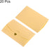 PATIKIL Mini Envelopes, 20 Pack Small Gift Card Holders Retro Gold Heart Business Invitation Envelopes for Weddings