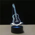 3D 7 Dependable Industries inc. Essentials Rock & Roll Guitar LED Light Color Changing Table Lamp Night Light
