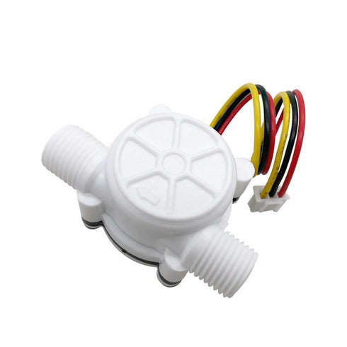 1/4" Water Flow Sensor - Food-Grade Hall Effect Flowmeter Fluid Meter Counter 0.3-6L/min