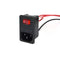 2pcs 10A 250V Rocker Switch Power Socket Inlet Module Plug with 5A Fuse Switch and 18 AWG Wiring 3 Pin IEC320 C14
