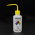 ULAB 4pcs Safety Wash Bottles, Isopropanol Wide-Mouth, LDPE Material, 500ml, UWB1023