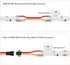 12mm 3Pin JST,3PIN WS2811 720LEDs/m WS2814 896LEDs/m BTF-LIGHTING FCOB COB Connector Kit,L-Shaped,Dual-End