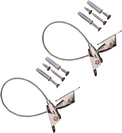 2 Sets Yardwe Home Furniture Straps and Pet Safety Anchors for Preventing Tipping Reliable Furniture Secure Fasteners