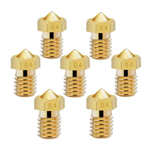 14 Pcs M6 3D Printer Nozzle - 0.4mm Extruder Brass Nozzle Print Head for 1.75mm Filament E3D V5 V6 Makerbot