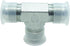1 Piece Hydraulic 5/8" JIC (7/8"-14) 37° Flare Union Tee, JIC Male x JIC Male x JIC Male T Adapter