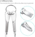 ZYL 4PCS Mini Pocket Screwdriver Set - Keychain Outdoor Tool Kit Stainless Steel Black & Silver