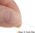 2pcs 0.0039" Pin Gage 0.1mm Diameter Metric Tolerance 0.001mm Class X Plug Gage Pin, Bearing Steel Go No-Go Plug Gage