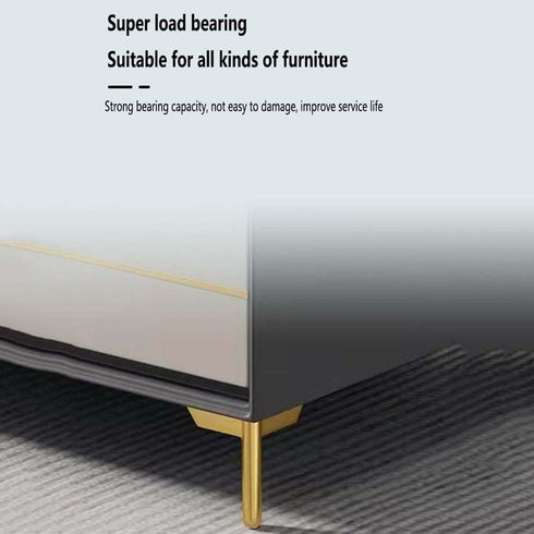 ZHAO SHOP 1PCS Light Luxury Tv Cabinet Foot Bedside Table Foot Support Leg Bed Leg Metal Leg