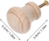 10pcs Homoyoyo Natural Wood Cabinet Knobs Round Solid Wood Drawer Pull Handles for Wardrobe, Bookshelf, Tv Stand