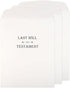Qilery 3 Pieces Oversized Last Will And Testament Envelopes, 10.2 x 12.9 Inch, Self Adhesive, Tear Resistant (White)