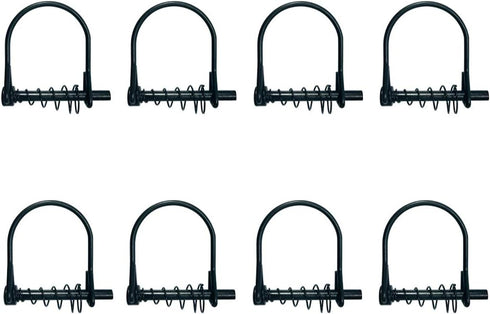 Highwild 8 Pack Silent Shaft Locking Pin with Spring for Farm Lawn Garden Safety