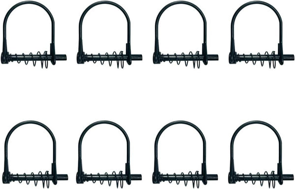 Highwild 8 Pack Silent Shaft Locking Pin with Spring for Farm Lawn Garden Safety