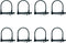 Highwild 8 Pack Silent Shaft Locking Pin with Spring for Farm Lawn Garden Safety