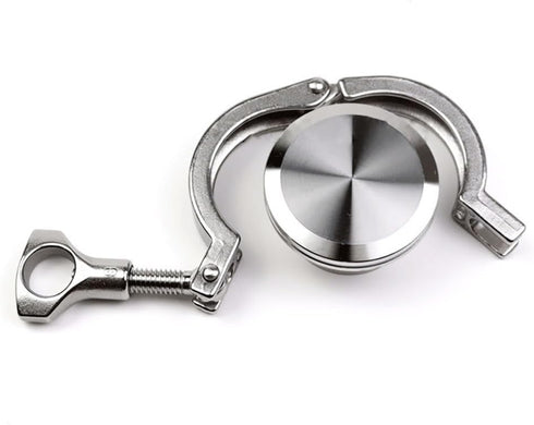 LOKLNEYK 1pcs 304 Set 1.5"-8" Applications(45mmx64) SS Sanitary Tri Clamp Ferrule/End Cap/Clamp/Gasket