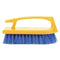 Rubbermaid Commercial RCP6482COB RCP6482COB-Iron-Shaped Scrub, 6quot Brush, White Plastic Handle Bristles, Navy