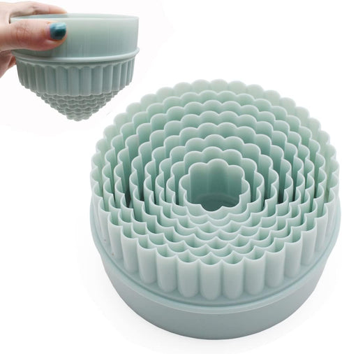 8 Pieces Plastic Display Stands for Pyrex Bowls, Bowl Stands for Cabinet Organizer