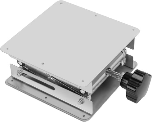 XCD Lab Scissors Jack, Stainless Steel 4 x 4 inch Laboratory Support Jack Platform, Expandable Lift Height