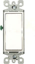 Leviton 5603-2W 15 Amp, 120/277 Volt, Decora Rocker 3-Way AC Quiet Switch, White