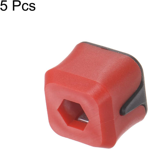 5pcs Bit Magnetizer Ring, 1/4" Hex Hole Removable Magnetic Screw Holder for Power Screwdriver Bits and Hand Tools