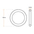uxcell Silicone O-Rings, 90mm OD 86.2mm ID 1.9mm Width VMQ Seal Gasket for Compressor Valves Pipe Repair, White, Pack of 10