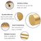Solid Brass Rods, 5/16 × 4", 4Pcs, Round Stock for Knife Handle Material
