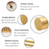 Solid Brass Rods, 5/16 × 4", 4Pcs, Round Stock for Knife Handle Material