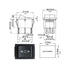 IndusTec Wired 20A 12V DC Motor Polarity Reversing Rocker Switch, 3 Position DPDT Momentary Automatic Reset