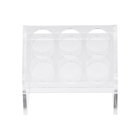 YOKIVE Slant Acrylic Test Tube Rack Holder | Great for 50ml Lab Test Tube (Clear, 6-Sockets)