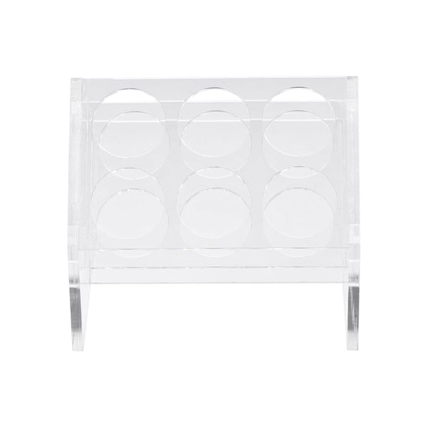 YOKIVE Slant Acrylic Test Tube Rack Holder | Great for 50ml Lab Test Tube (Clear, 6-Sockets)