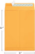 Eupako 9x12 Catalog Mailing Envelopes, Brown Self Seal, 250 Pack for Organizing and Storage
