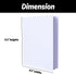 White Hardcover Blank Books for Kids to Write Stories, 8.5x11 Unlined Journals, 3 Pack, 18 Sheets/36 Pages Each