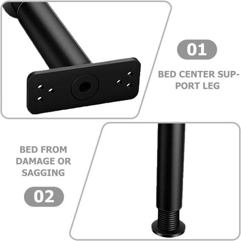 2pcs 20-37cm, Luxshiny Adjustable Plastic Furniture Legs for Bed Frame Support, Telescopic Height Waterproof Cabinet