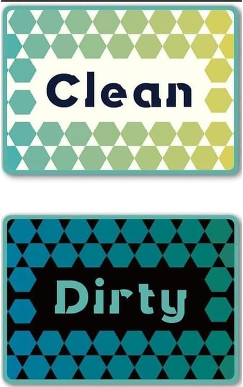LOADSFUN Dishwasher Magnet Clean Dirty Sign, Double-Sided Clean Dirty Sign for Stainless Steel