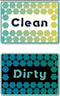 LOADSFUN Dishwasher Magnet Clean Dirty Sign, Double-Sided Clean Dirty Sign for Stainless Steel