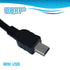6ft P-208 HQRP Long USB to Mini USB Cable Compatible with Canon imagefor ULA Scan-tini Personal Document Scanner