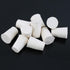 10 Pcs 1# White Solid Rubber Stoppers Tapered Lab Plugs, Dia. 19mm x Dia. 14mm - Height 26mm