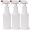 Pinnacle Mercantile 32 oz Plastic Spray Bottles, Leak Proof Technology, Empty Pack of 3, Made in USA
